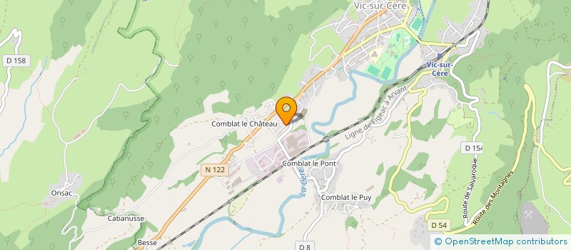 localisation de l'entreprise BR CONSEIL GESTION à VIC-SUR-CERE