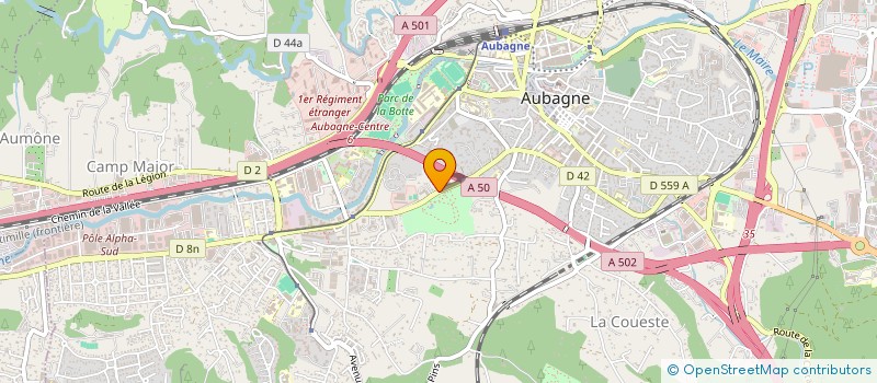 localisation de l'entreprise BR CONSTRUCTION à AUBAGNE