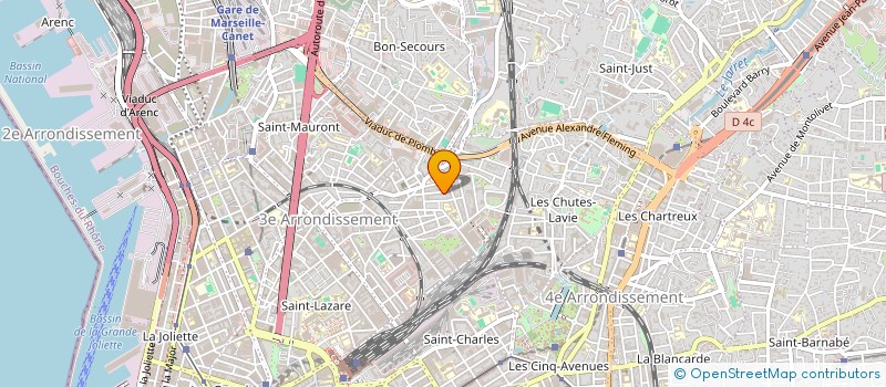 localisation de l'entreprise BR DESSERTS à MARSEILLE