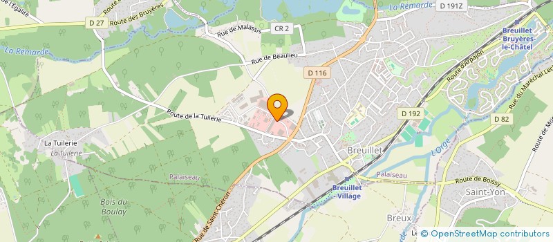 localisation de l'entreprise BR DISTRIBUTION à BREUILLET