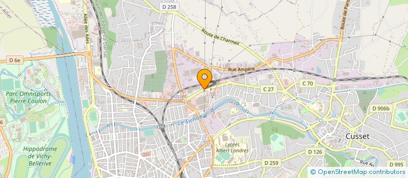 localisation de l'entreprise BR DISTRIBUTION à CUSSET