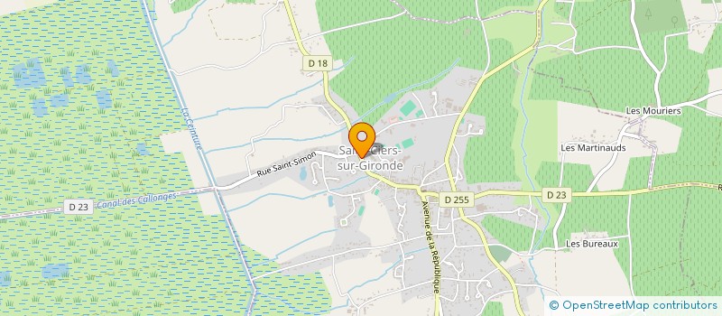 localisation de l'entreprise BR ELEC à SAINT-CIERS-SUR-GIRONDE