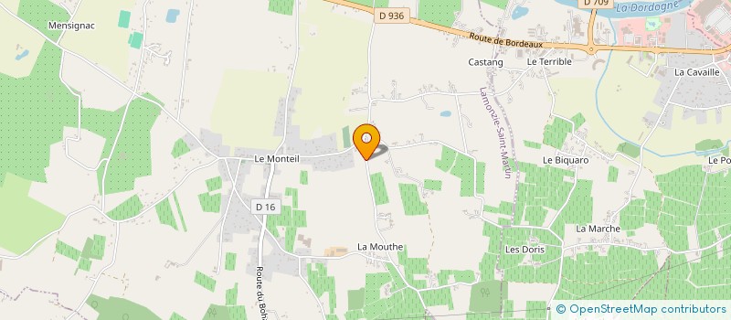 localisation de l'entreprise BR ELEC  LAMONZIE-SAINT-MARTIN