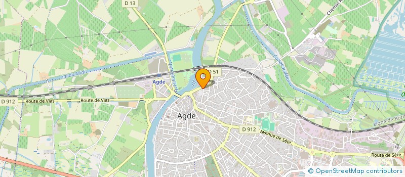 localisation de l'entreprise BR ENTREPRISE  AGDE