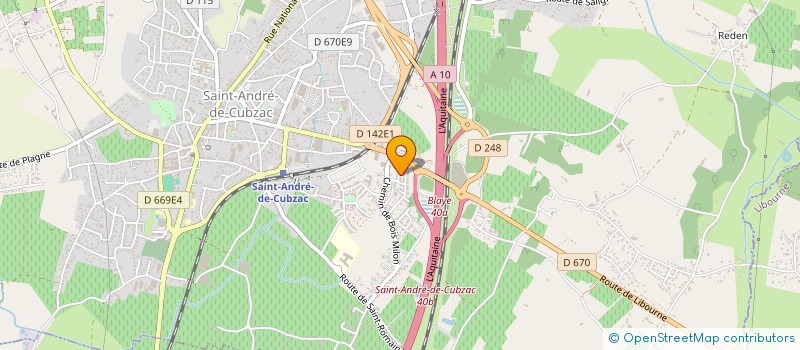 localisation de l'entreprise BR EXPRESS à SAINT-ANDRE-DE-CUBZAC