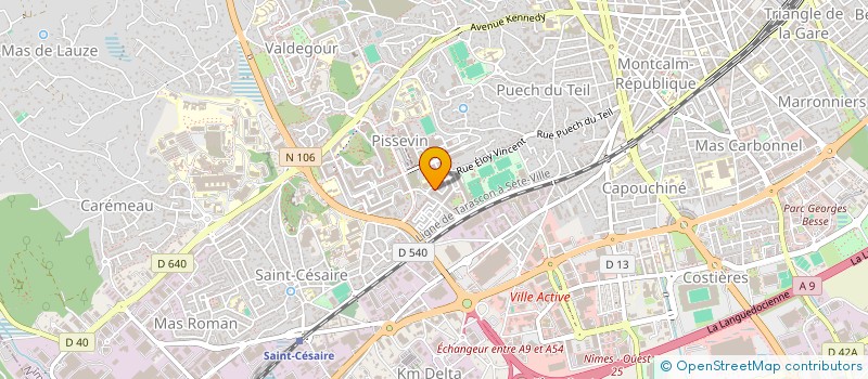 localisation de l'entreprise BR FACADES GARD  NIMES