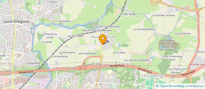 localisation de l'entreprise BR FINANCE  SAINT-GREGOIRE