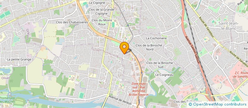 localisation de l'entreprise BR FORM FITNESS à ORLEANS