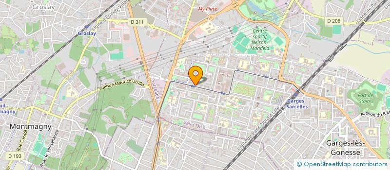 localisation de l'entreprise BR FORMATIONS  SARCELLES