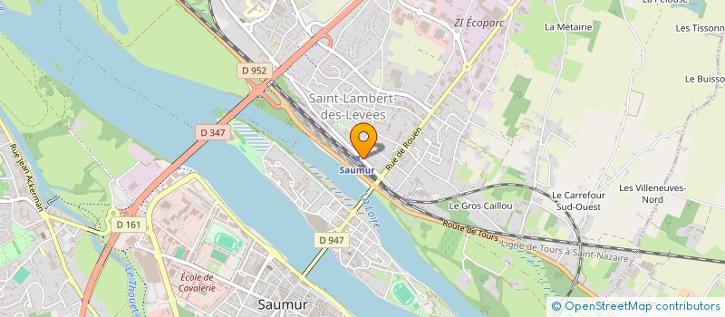 localisation de l'entreprise BR GESTION HOTELS à SAUMUR