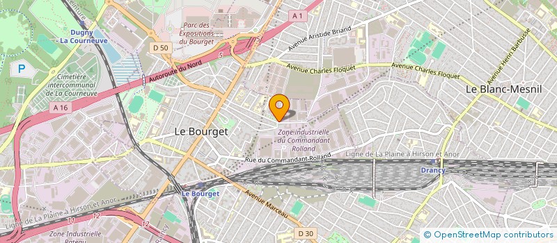 localisation de l'entreprise BR HOLDING à LE BOURGET