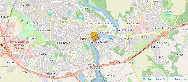 localisation de l'entreprise BR HOLDING ET CONSEIL à AURAY