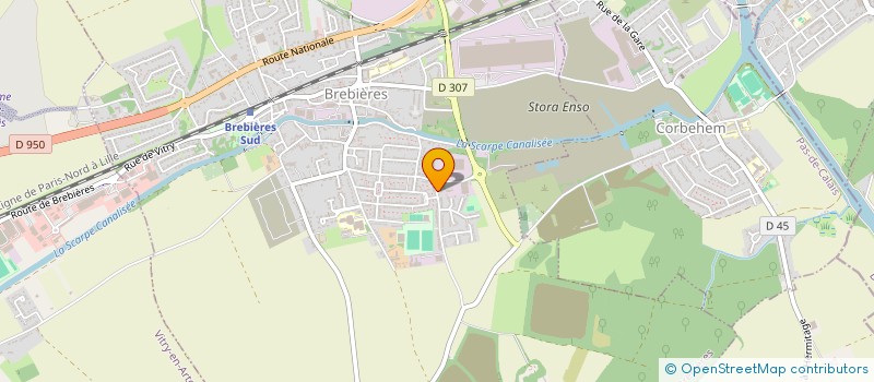 localisation de l'entreprise BR IMMO  BREBIERES