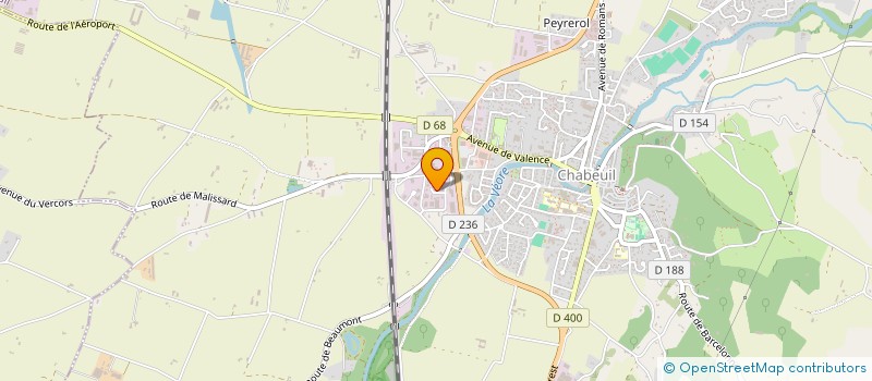 localisation de l'entreprise BR IMMO à CHABEUIL