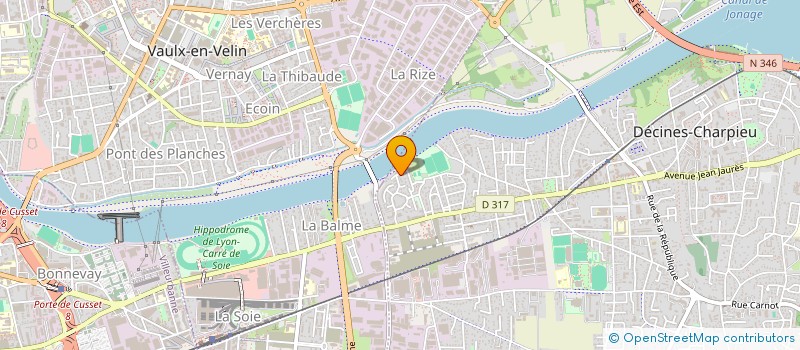 localisation de l'entreprise BR'IMMO  DECINES-CHARPIEU