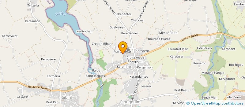 localisation de l'entreprise BR IMMO  PLOUGOULM