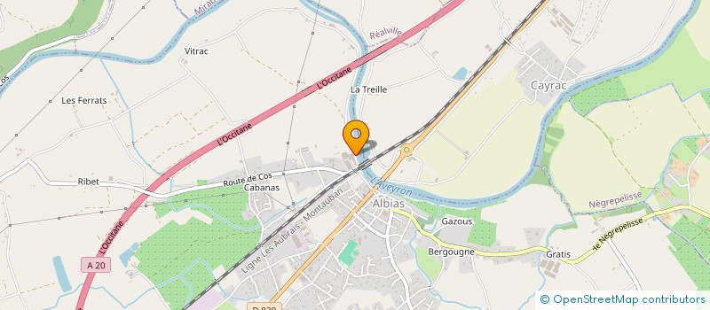 localisation de l'entreprise BR IMMOBILIER  ALBIAS