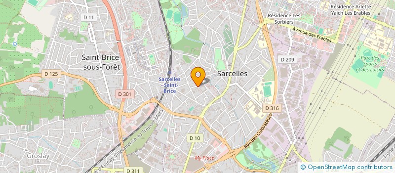 localisation de l'entreprise BR INVEST à SARCELLES
