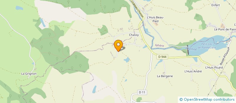 localisation de l'entreprise BR LE GOUPIL  MONTIGNY-EN-MORVAN