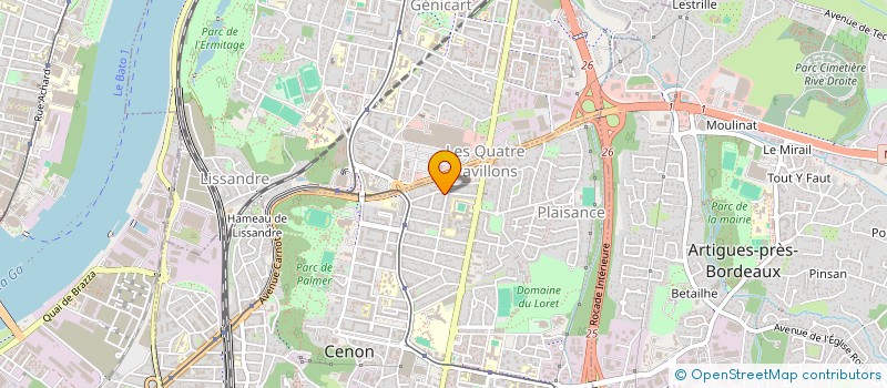 localisation de l'entreprise BR LOCATION  CENON