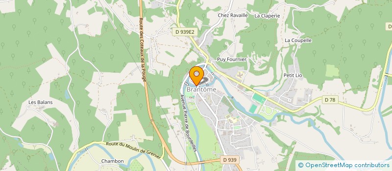 localisation de l'entreprise BR@NTOME-LE FIL DE L'EAU à BRANTOME EN PERIGORD