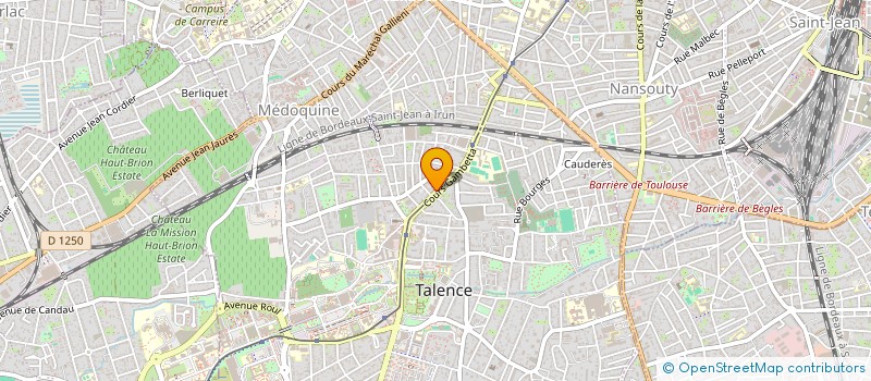 localisation de l'entreprise BR OPTIQUE à TALENCE
