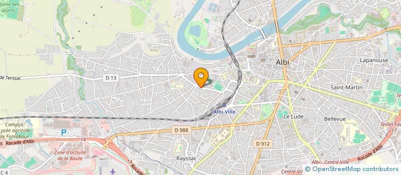 localisation de l'entreprise BR PARTICIPATIONS  ALBI