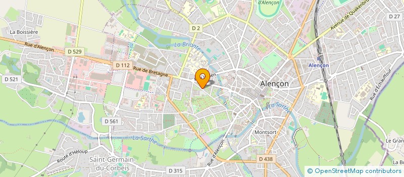 localisation de l'entreprise BR PATRIMOINE à ALENCON