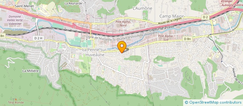 localisation de l'entreprise BR PLOMBERIE AMENAGEMENT  LA PENNE-SUR-HUVEAUNE