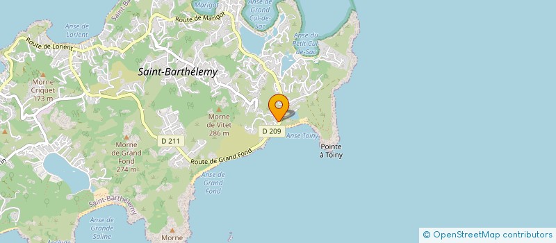 localisation de l'entreprise BR SBH à SAINT BARTHELEMY