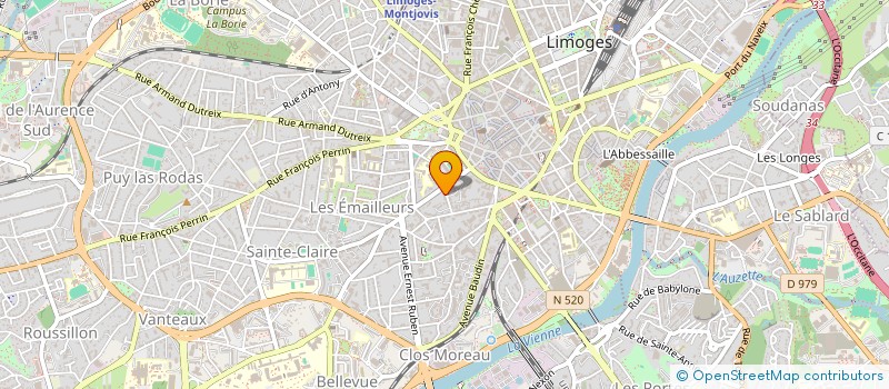 localisation de l'entreprise BR TAXI à LIMOGES