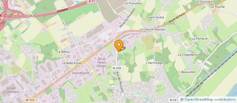 localisation de l'entreprise BR VARADES  THOUARE-SUR-LOIRE