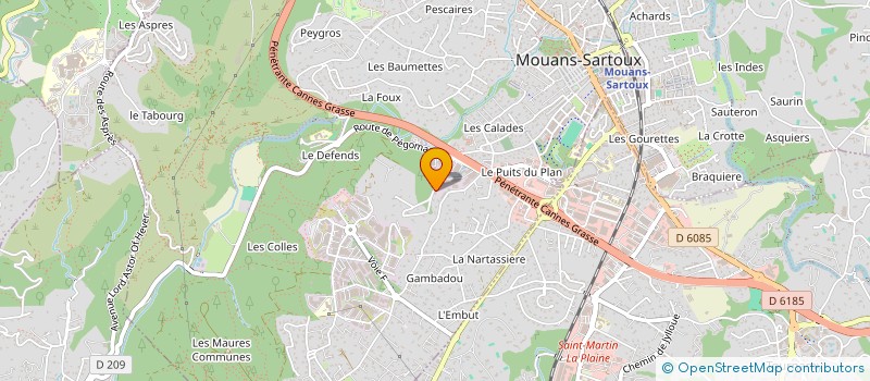 localisation de l'entreprise BR2  MOUANS-SARTOUX