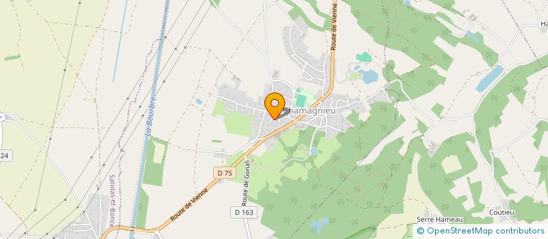 localisation de l'entreprise BR2C  CHAMAGNIEU