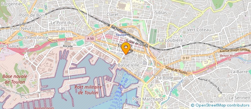 localisation de l'entreprise BR3 INVEST  TOULON