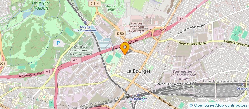localisation de l'entreprise BRABAN VTC à LE BOURGET