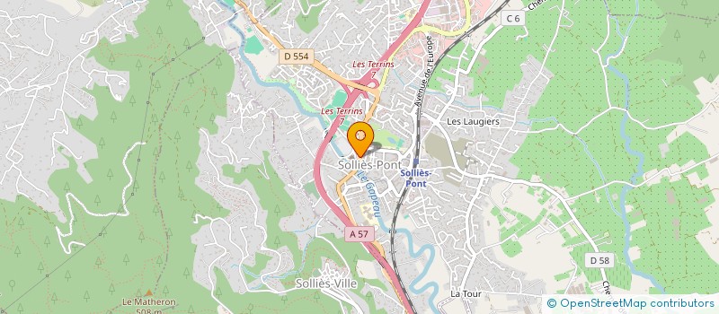 localisation de l'entreprise BRABER SHOP à SOLLIES-PONT