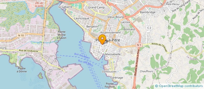localisation de l'entreprise BRABUS à POINTE A PITRE
