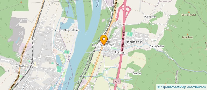 localisation de l'entreprise BRACEIRO PLATRERIE PEINTURE  LES TOURRETTES