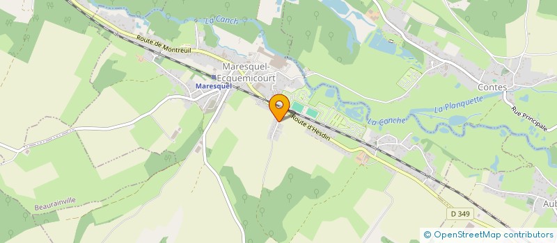 localisation de l'entreprise BRACHET DAVID  MARESQUEL-ECQUEMICOURT