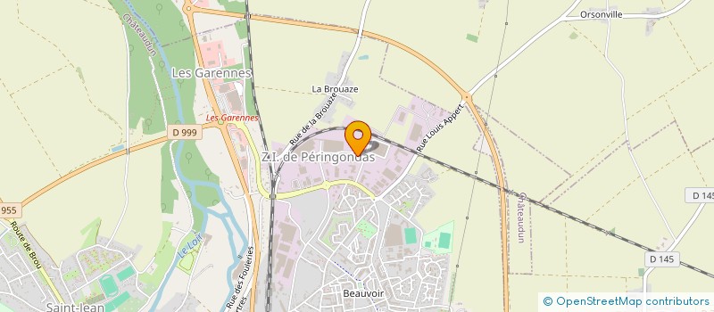 localisation de l'entreprise BRACHET MENUISERIES à CHATEAUDUN