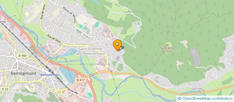 localisation de l'entreprise BRACHOT à SAINT-ETIENNE-LES-REMIREMONT