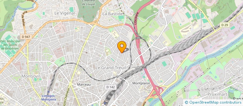 localisation de l'entreprise BRACISZEK à LIMOGES