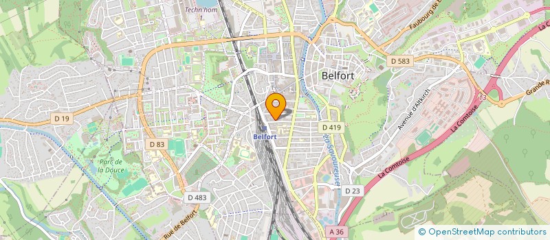 localisation de l'entreprise BRACONNIER PERE ET FILS à BELFORT