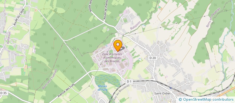 localisation de l'entreprise BRACOTS IMMO  BONS-EN-CHABLAIS