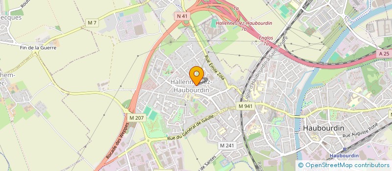 localisation de l'entreprise BRACQ  HALLENNES-LEZ-HAUBOURDIN