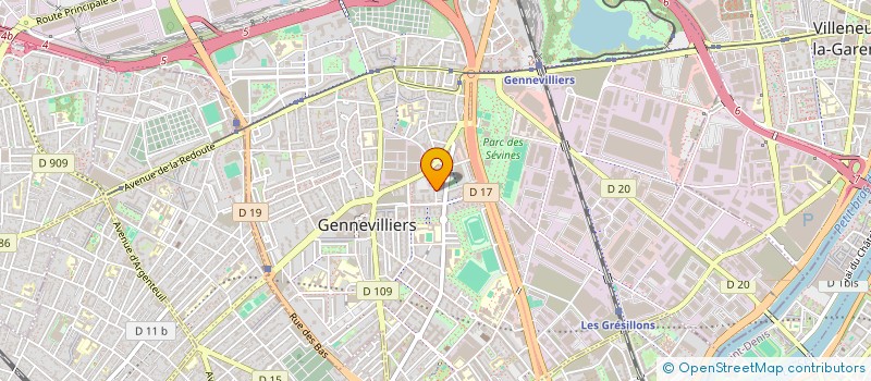 localisation de l'entreprise BRAD à GENNEVILLIERS