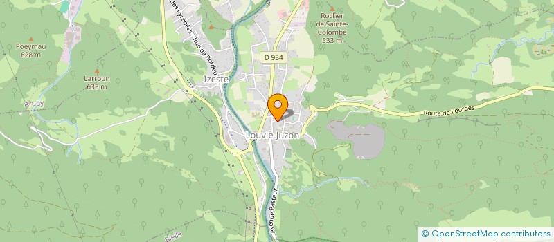 localisation de l'entreprise BRAD  LOUVIE-JUZON