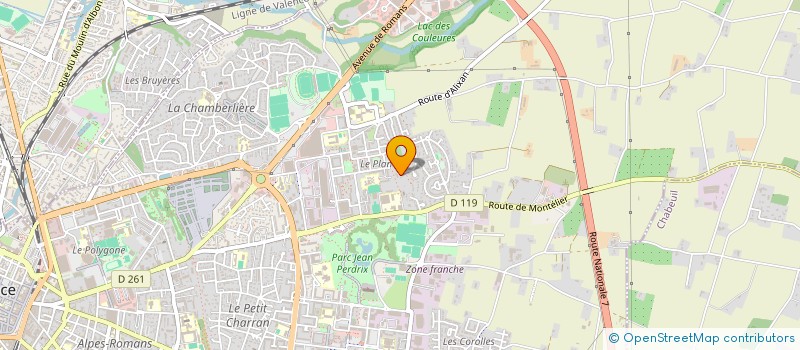 localisation de l'entreprise BRAD  VALENCE