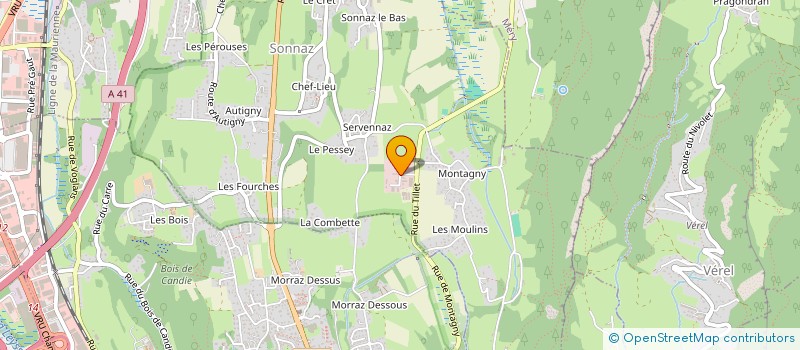 localisation de l'entreprise BRADAFLY  SONNAZ